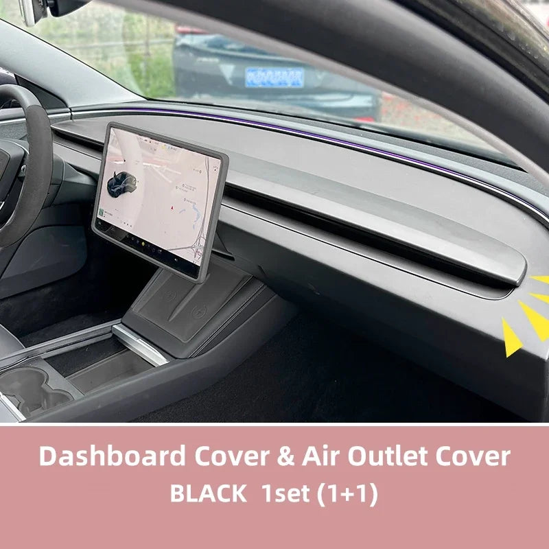 Tesla Model 3 Highland 2024 Armaturenbrettabdeckung Verkleidung Aufkleber