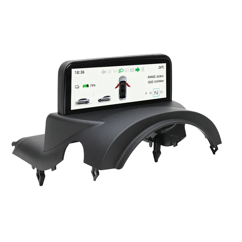 HUB für Tesla Model 3 Y 4,6'' Armaturenbrett Lenkrad Instrument HD LCD Display Tachometer Head-up Display Fahrzeugmodifikation