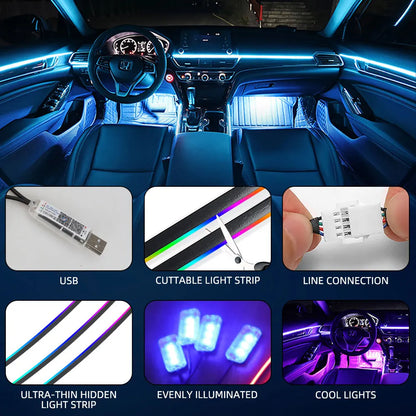 Auto-Schiebedach-Ambiente LED-Dachfenster Symphony RGB-Innendekoration