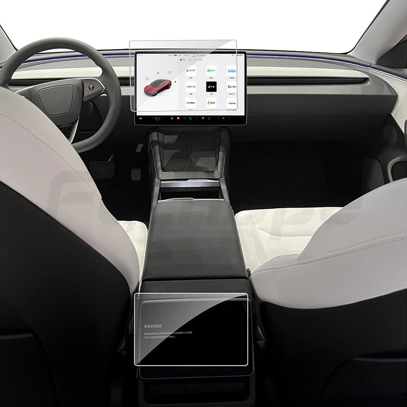 Displayschutz gehärtetem Glas für Tesla Model 3 Y Highland Juniper 2021–2025