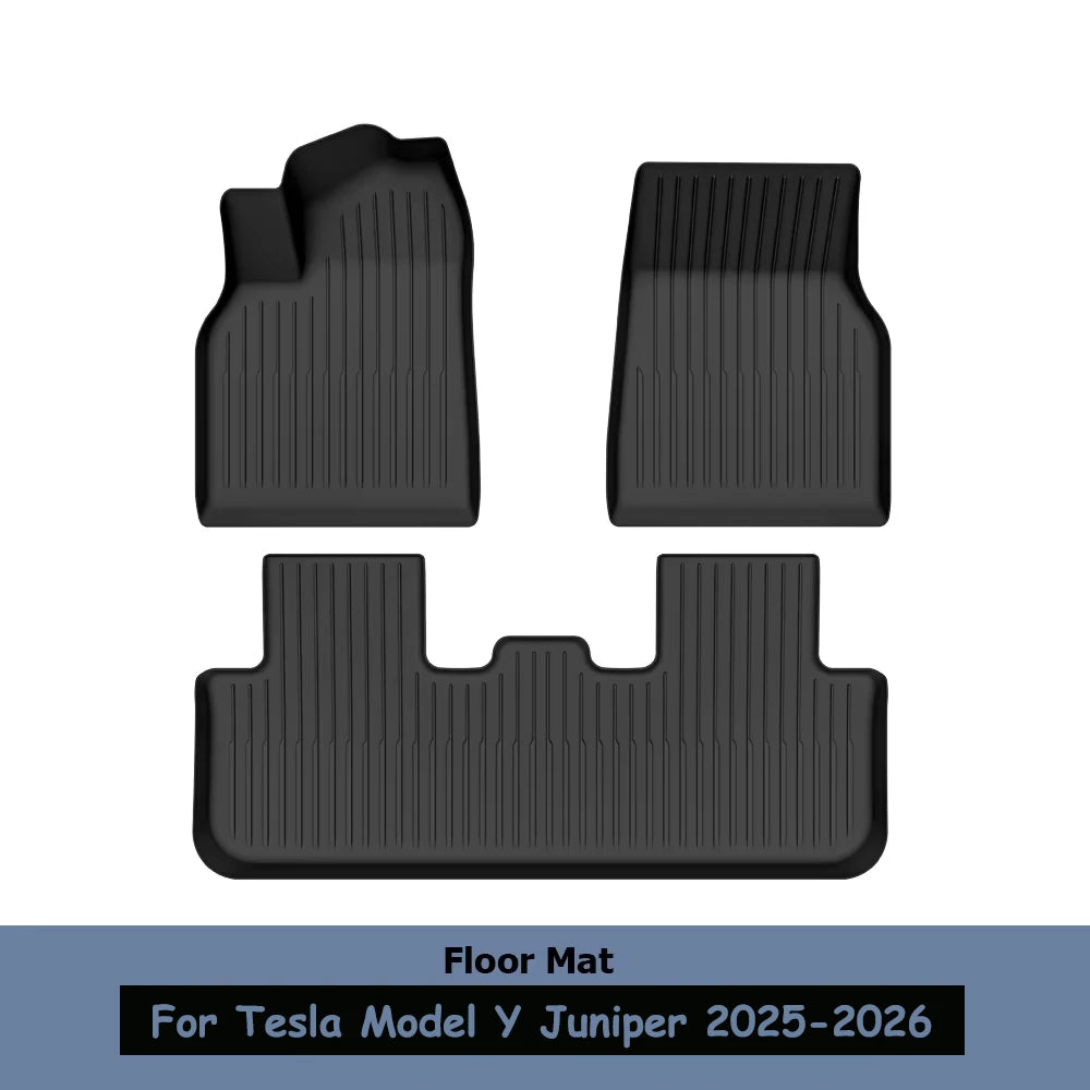 Tesla Model Y Juniper / Standard Fußmatten 2025-2026 - TPE Gummimatten Set