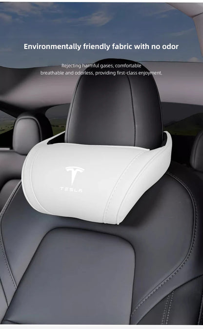 Leder Kopfstütze Nackenkissen für Tesla Modell 3 Y S X Cybertruck, Highland