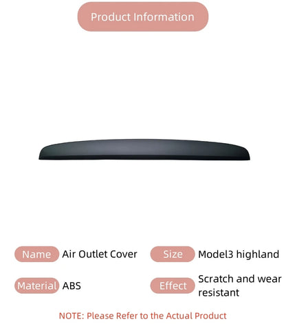 Tesla Model 3 Highland 2024 Armaturenbrettabdeckung Verkleidung Aufkleber