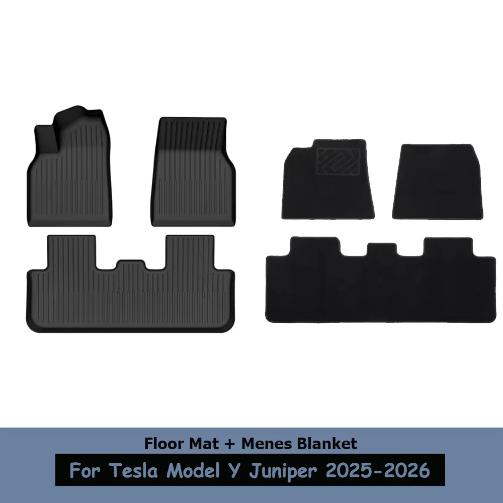 Tesla Model Y Juniper / Standard Fußmatten 2025-2026 - TPE Gummimatten Set