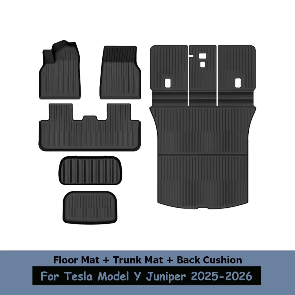 Tesla Model Y Juniper / Standard Fußmatten 2025-2026 - TPE Gummimatten Set