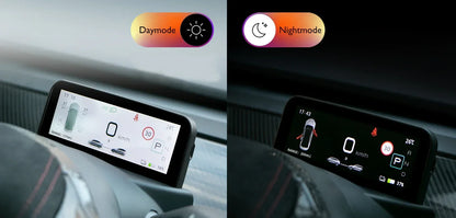 HUB für Tesla Model 3 Y 4,6'' Armaturenbrett Lenkrad Instrument HD LCD Display Tachometer Head-up Display Fahrzeugmodifikation